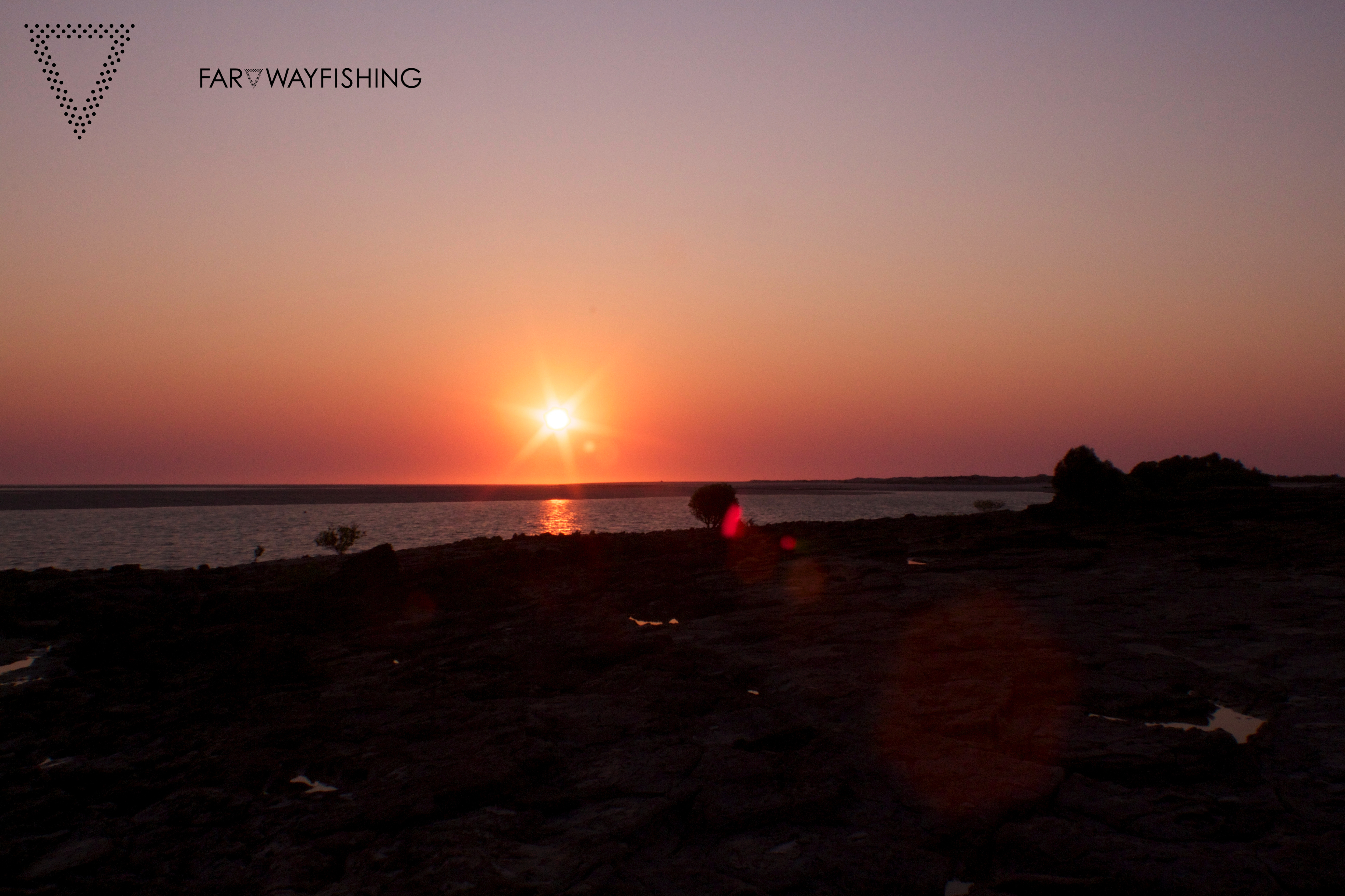 The sun rising over Willie Creek
