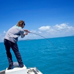 When that flats fish you hooked finds the edge of the reef!